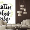 Fototapeta: Positive vibes only. hand lettering calligraphy. inspirational