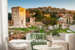 Fototapeta: Pozostałości rzymskiego agora i akropol w atenach, grecja.