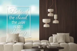 Fototapeta: Pozytywna inspiracja cytat plakat niewyraźne tło