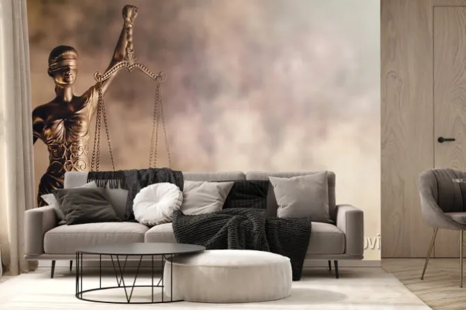 Fototapeta: Prawo koncepcji obrazu, skale sprawiedliwości