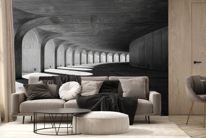 Fototapeta: Przestrzeń geometrycznego światła w architekturze