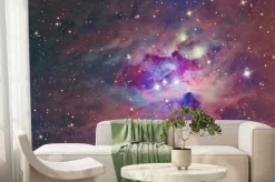 Fototapeta: Przestrzeń kosmiczna z mgławicą w kolorze