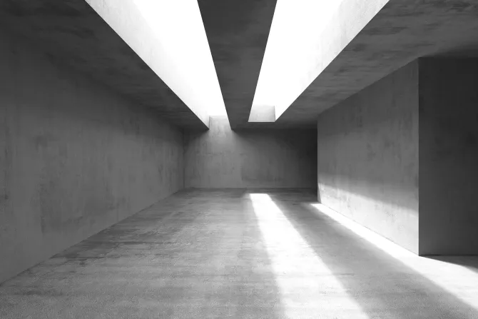 Fototapeta: Przestrzeń w betonowej architekturze