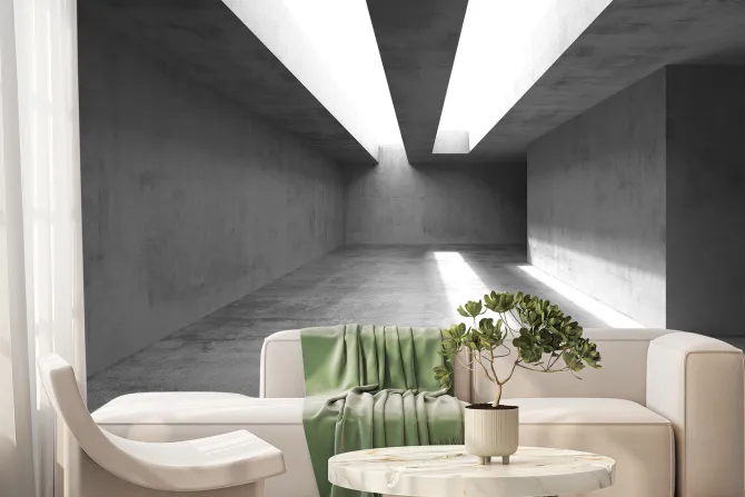 Fototapeta: Przestrzeń w betonowej architekturze