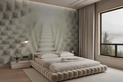 Fototapeta: Przestrzenne schody w kierunku jasnego światła