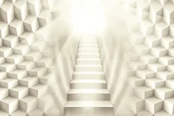 Fototapeta: Przestrzenne schody w kierunku jasnego światła