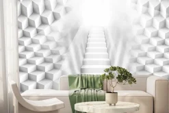 Fototapeta: Przestrzenny wzór ze schodami w stronę światła