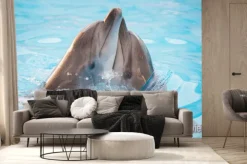 Fototapeta: Przytulające się delfiny