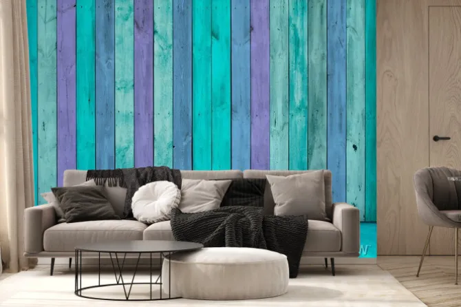 Fototapeta: Pusty blue room