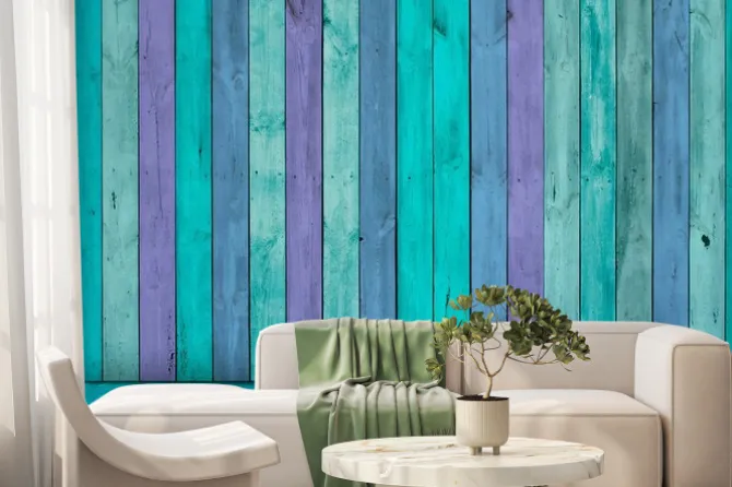 Fototapeta: Pusty blue room