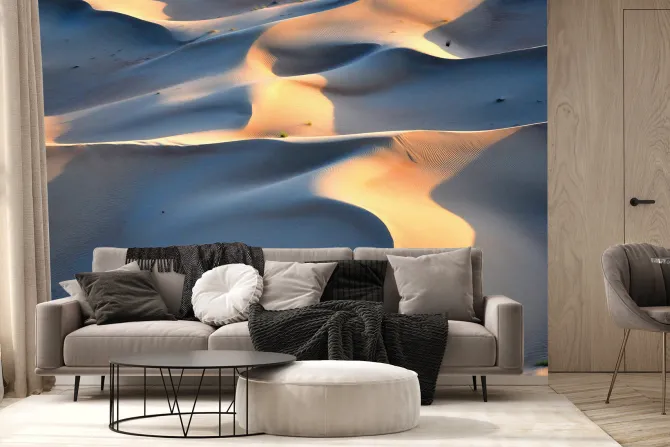 Fototapeta: Pustynny piasek z promieniami słońca