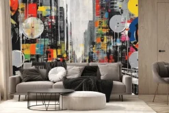 Fototapeta: Płyty winylowe w stylu grunge