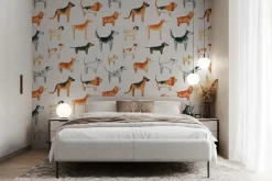 Fototapeta: Rasowe psy na białym tle