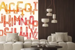 Fototapeta: Ręczne pisanie czerwone alfabetu