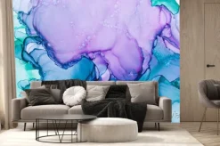 Fototapeta: Ręcznie malowana grafika z abstrakcyjnym tłem