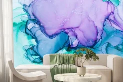 Fototapeta: Ręcznie malowana grafika z abstrakcyjnym tłem