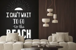 Fototapeta: Ręcznie rysowane lato plakat motywacyjny kreda na tablicy