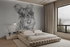 Fototapeta: Realistyczny portret psa rasy szkocki terier