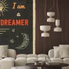 Fototapeta: Retro metalu znak "jestem marzycielem i nighttinker"