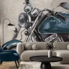 Fototapeta: Retro motocykl harley