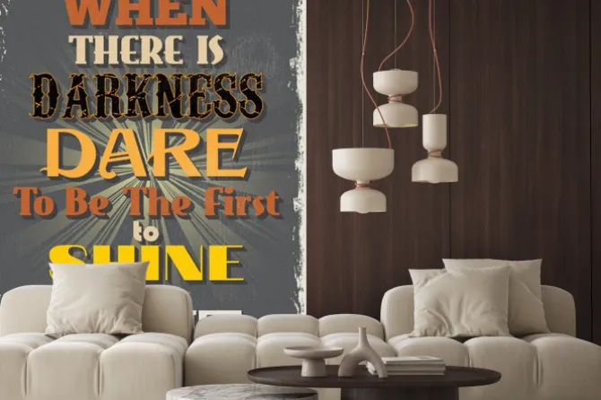 Fototapeta: Retro vintage motywacyjna cytat plakat. ilustracji wektorowych