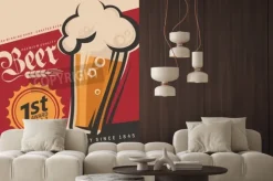 Fototapeta: Retro wektora plakat piwa