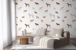 Fototapeta: Różnorodne rasowe psy na białym tle