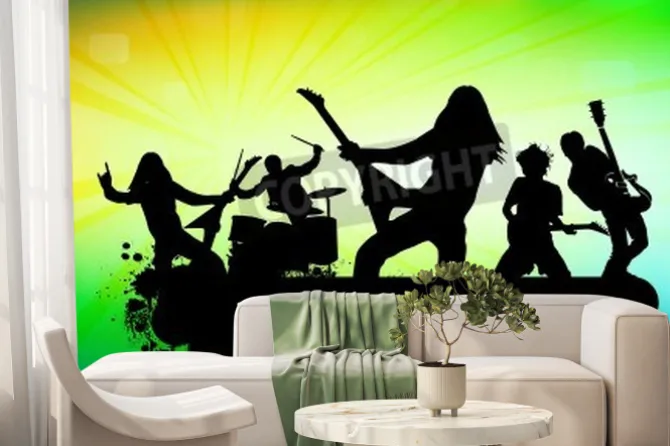 Fototapeta: Rock band illustration