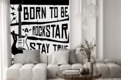 Fototapeta: Rock music festival vector t shirt lub ilustracja plakatu