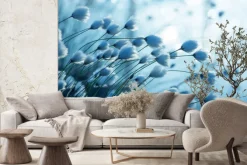 Fototapeta: Roślina bawełna w odcieniu niebieskim