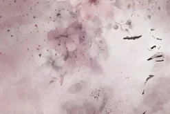 Fototapeta: Romantyczny portret kobiety otoczonej akwarelowymi kwiatami w