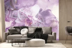 Fototapeta: Różowa akwarela kwiatów storczyka