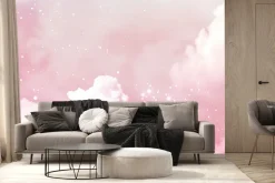 Fototapeta: Różowe bawełniane chmurki