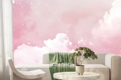 Fototapeta: Różowe bawełniane chmurki