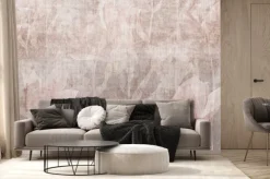 Fototapeta: Różowe kwiaty na rozjaśnionym tle