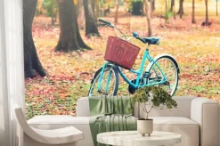 Fototapeta: Rower dla podróży wypoczynkowych. (focus w koszu) rocznika retro