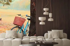 Fototapeta: Rower dla podróży wypoczynkowych. (focus w koszu) vintage retro