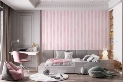 Fototapeta: Różowo-białe tło w paski