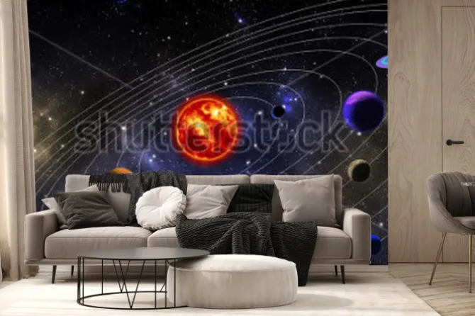 Fototapeta: Rozmieszczenie planet na orbicie