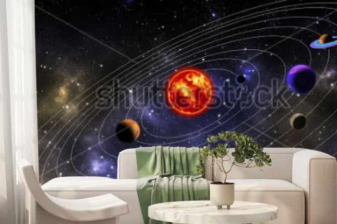 Fototapeta: Rozmieszczenie planet na orbicie