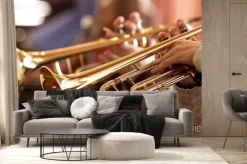Fototapeta: Rury w rękach muzyków