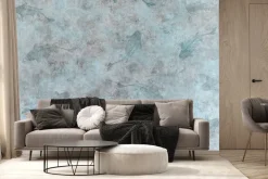 Fototapeta: Ryby na tle betonu w odcieniach niebieskiego