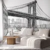 Fototapeta: Rysunek mostu manhattan bridge w nowym jorku