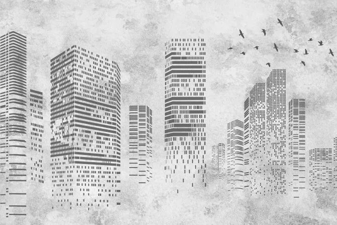 Fototapeta: Rysunek nowego jorku na betonie