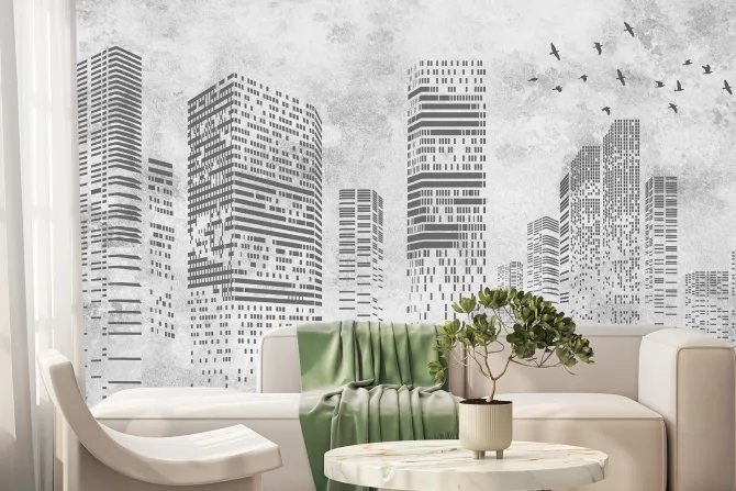Fototapeta: Rysunek nowego jorku na betonie
