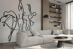 Fototapeta: Rysunek z linii tańca kobiet