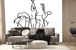 Fototapeta: Rysunek z linii tańca kobiet