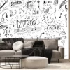 Fototapeta: Rysunkowe doodle z motywami muzycznymi