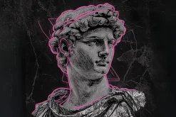 Fototapeta: Rzeźba greckiego boga w stylu pop art