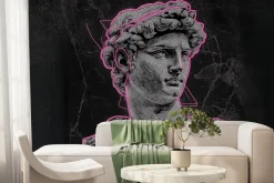 Fototapeta: Rzeźba greckiego boga w stylu pop art